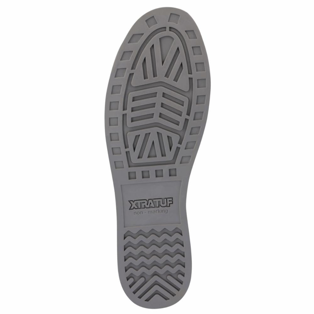 Xtratuf MENS 6 ANKLE DECK BOOT GREY/YELLOW