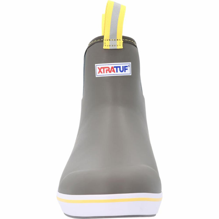 Xtratuf MENS 6 ANKLE DECK BOOT GREY/YELLOW