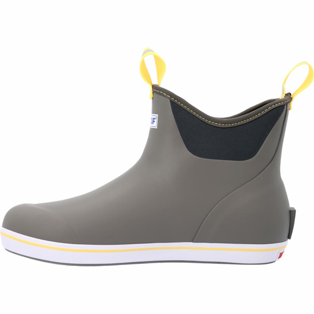 Xtratuf MENS 6 ANKLE DECK BOOT GREY/YELLOW