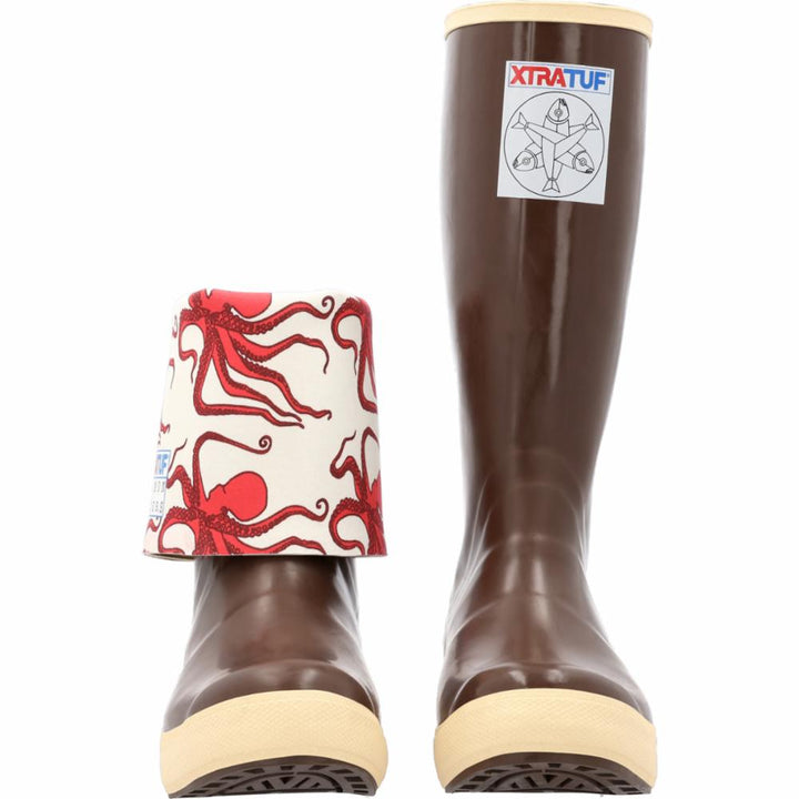 Xtratuf WOMENS SALMON SISTERS 15 LEGACY BOOT COPPER/OCTOPUSPRINT