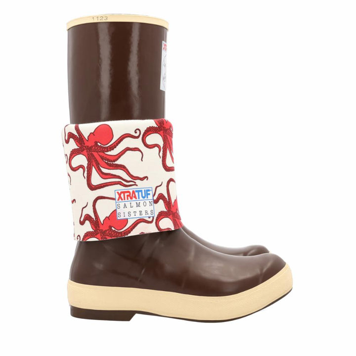 Xtratuf WOMENS SALMON SISTERS 15 LEGACY BOOT COPPER/OCTOPUSPRINT