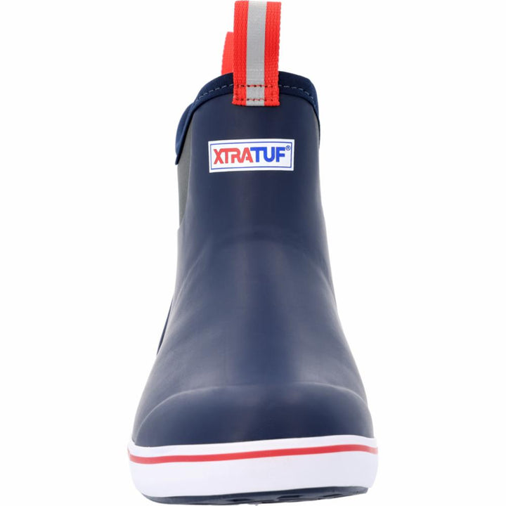 Xtratuf MENS 6 ANKLE DECK BOOT NAVY/RED