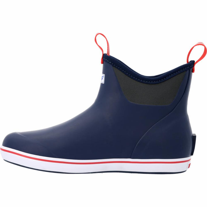 Xtratuf MENS 6 ANKLE DECK BOOT NAVY/RED