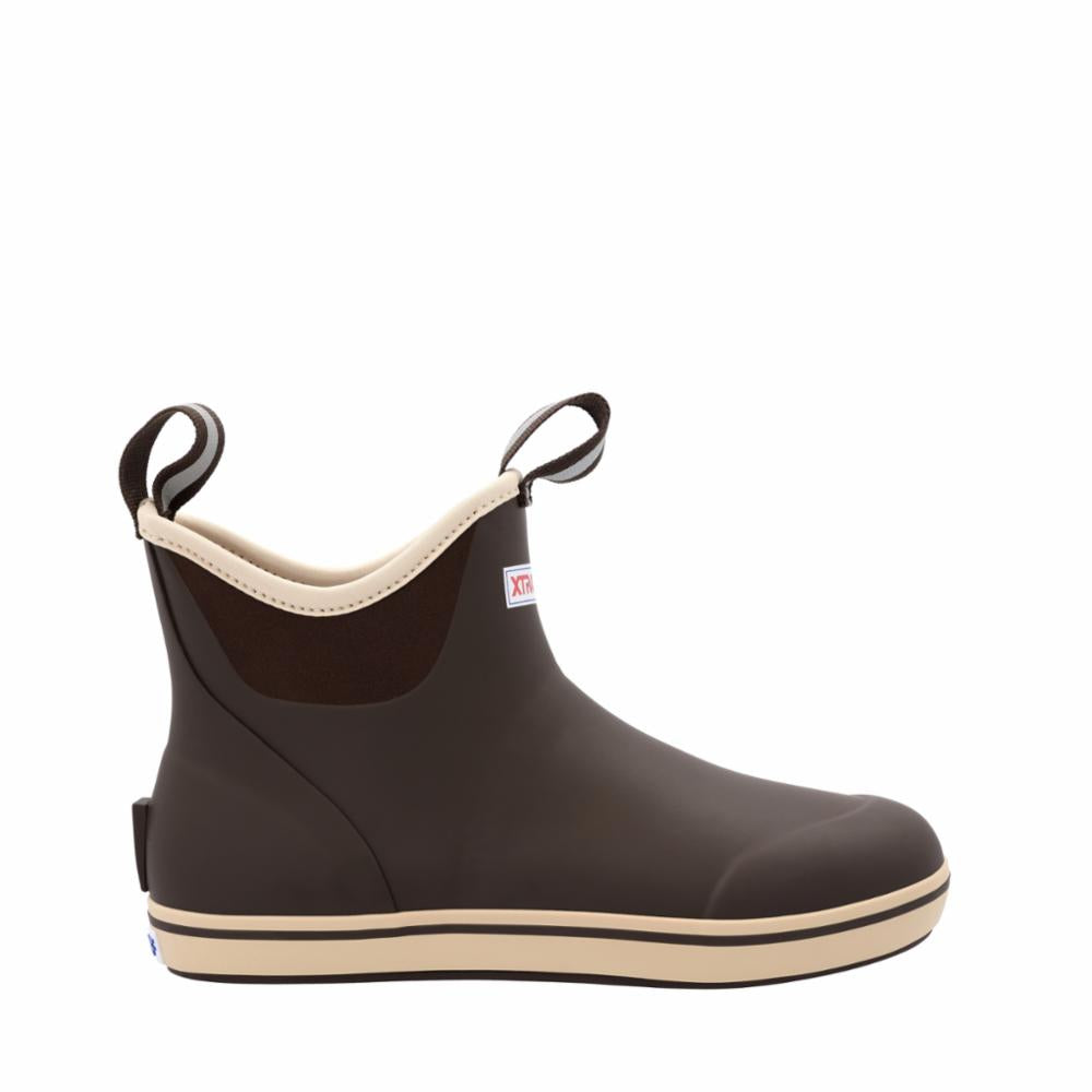 Xtratuf MENS 6 ANKLE DECK BOOT CHOCOLATE/TAN