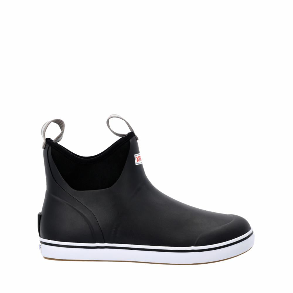Xtratuf MENS 6 ANKLE DECK BOOT BLACK