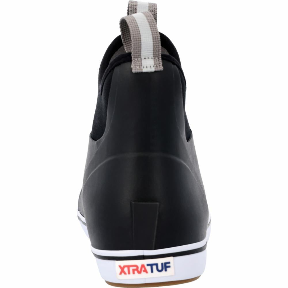 Xtratuf MENS 6 ANKLE DECK BOOT BLACK