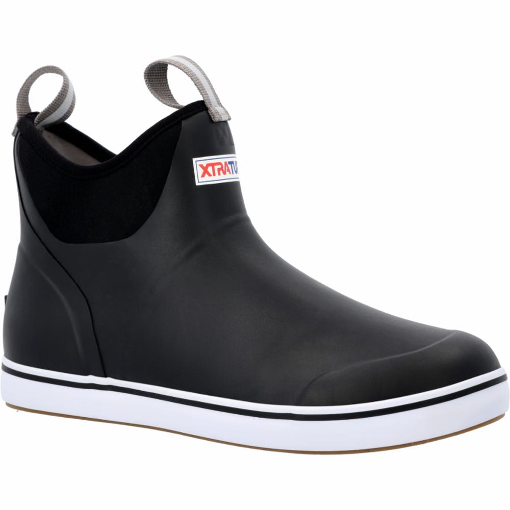 Xtratuf MENS 6 ANKLE DECK BOOT BLACK