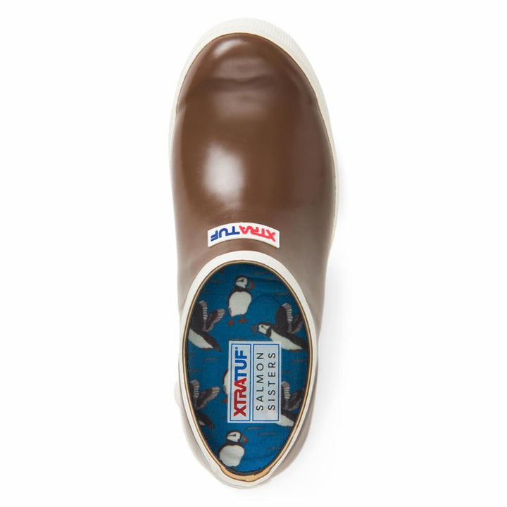 Xtratuf WOMENS SALMON SISTERS LEGACY CLOG BROWN/PUFFINPRINT