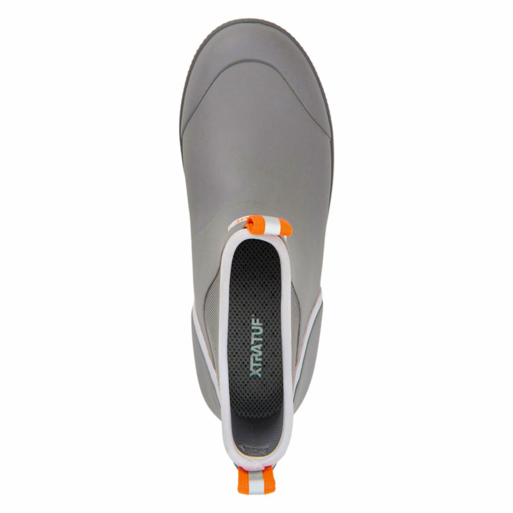 Xtratuf MENS WHEELHOUSE 6 ANKLE DECK BOOT GREY