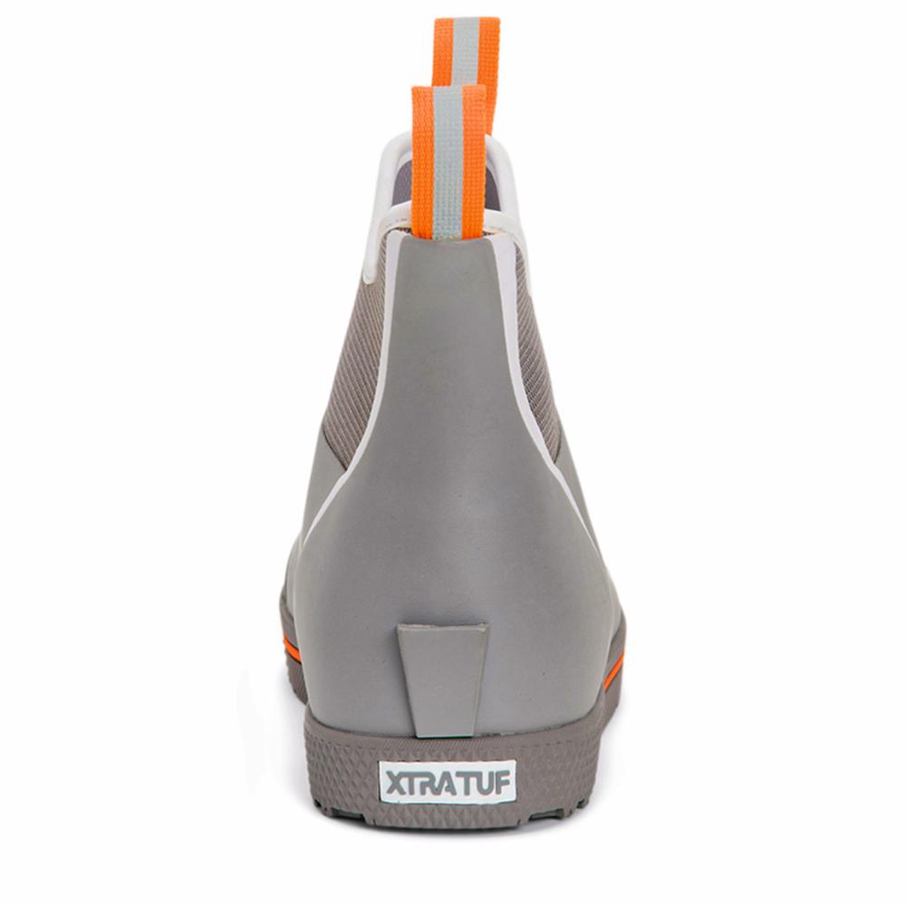 Xtratuf MENS WHEELHOUSE 6 ANKLE DECK BOOT GREY