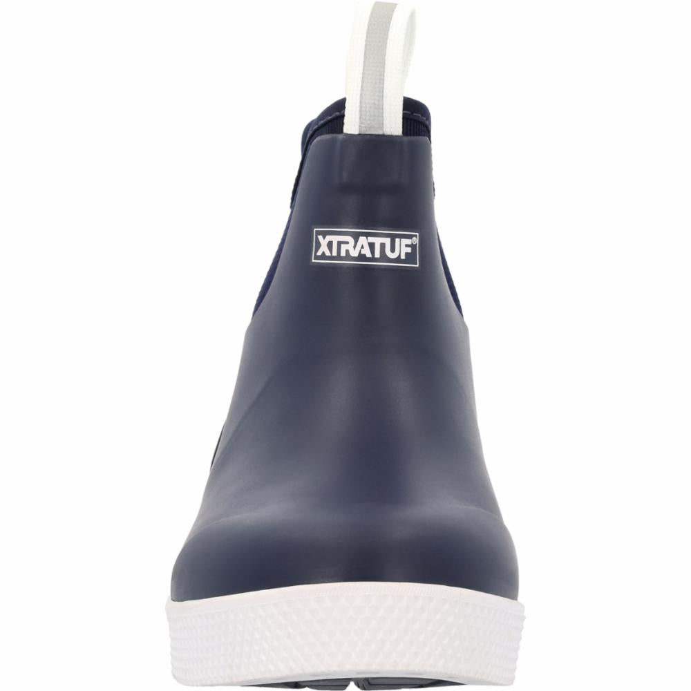 Xtratuf MENS WHEELHOUSE 6 ANKLE DECK BOOT NAVY
