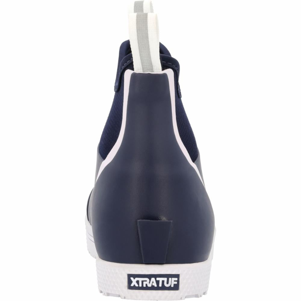 Xtratuf MENS WHEELHOUSE 6 ANKLE DECK BOOT NAVY