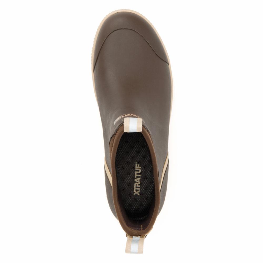 Xtratuf MENS WHEELHOUSE 6 ANKLE DECK BOOT BROWN