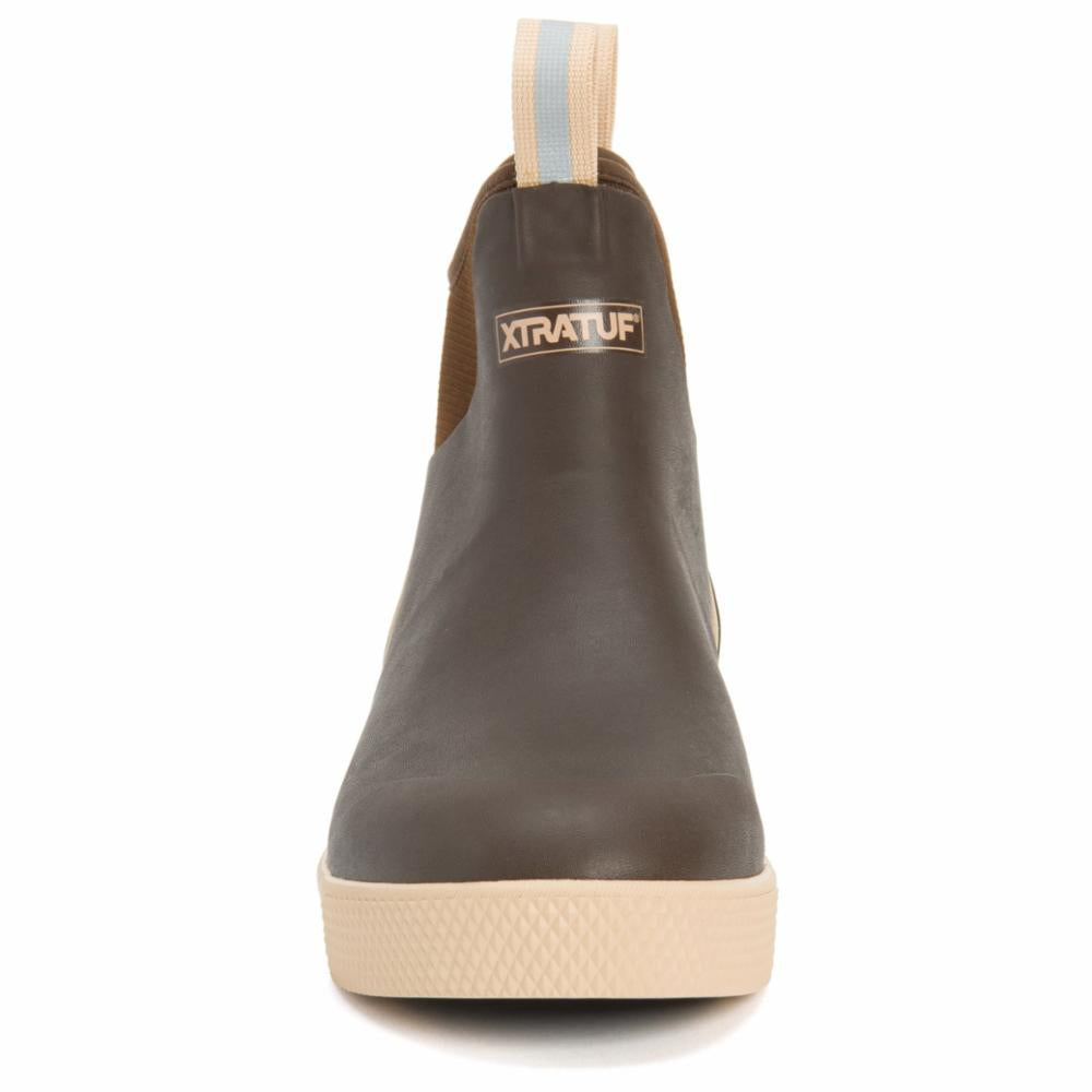 Xtratuf MENS WHEELHOUSE 6 ANKLE DECK BOOT BROWN