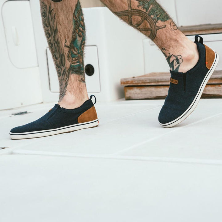 Xtratuf MENS CANVAS SHARKBYTE DECK SHOE PEACOATBLUE