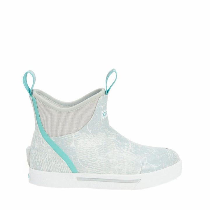 Xtratuf WOMENS WHEELHOUSE 6 ANKLE DECK BOOT BLUECOHOPRINT
