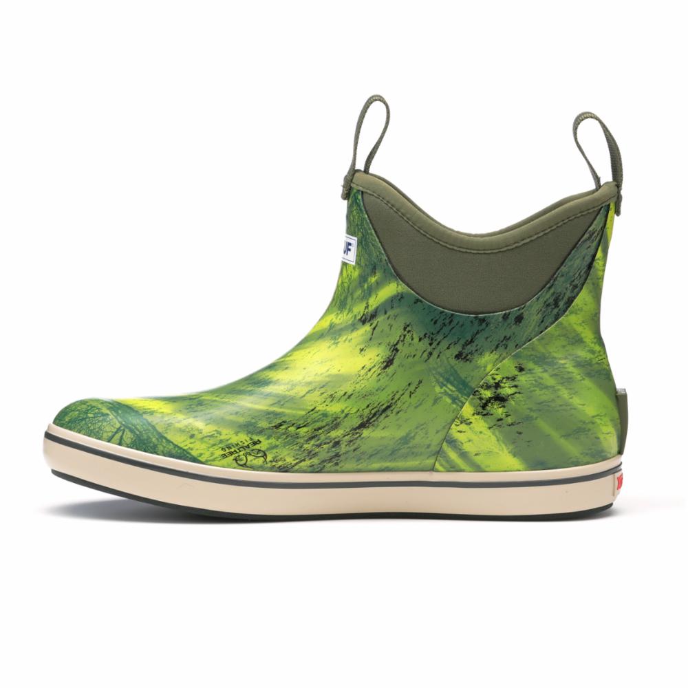 Xtratuf MENS 6 ANKLE DECK BOOT GREEN CAMO