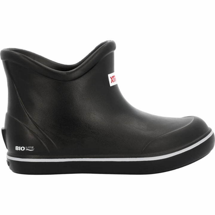 Xtratuf MENS ANKLE DECK BOOT 6 IN CAMP BLACK