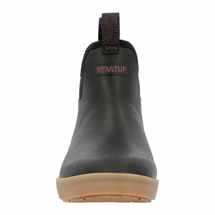 Xtratuf MENS ANKLE DECK BOOT 6 IN CAMP BLACK