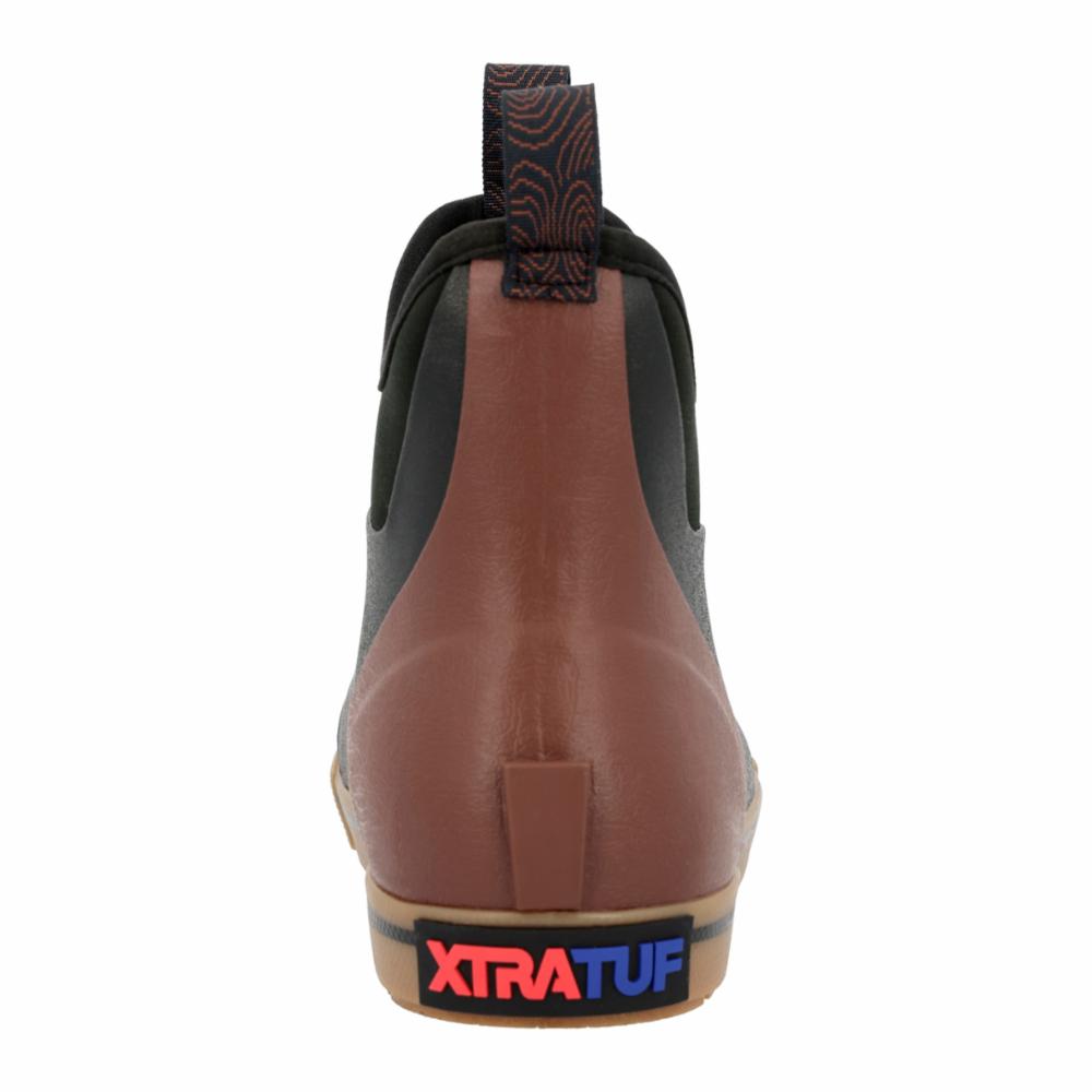 Xtratuf MENS ANKLE DECK BOOT 6 IN CAMP BLACK