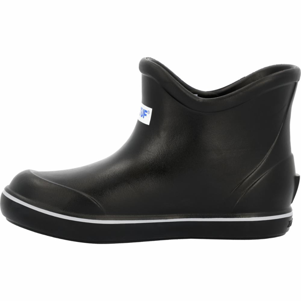 Xtratuf MENS ANKLE DECK BOOT 6 IN CAMP BLACK