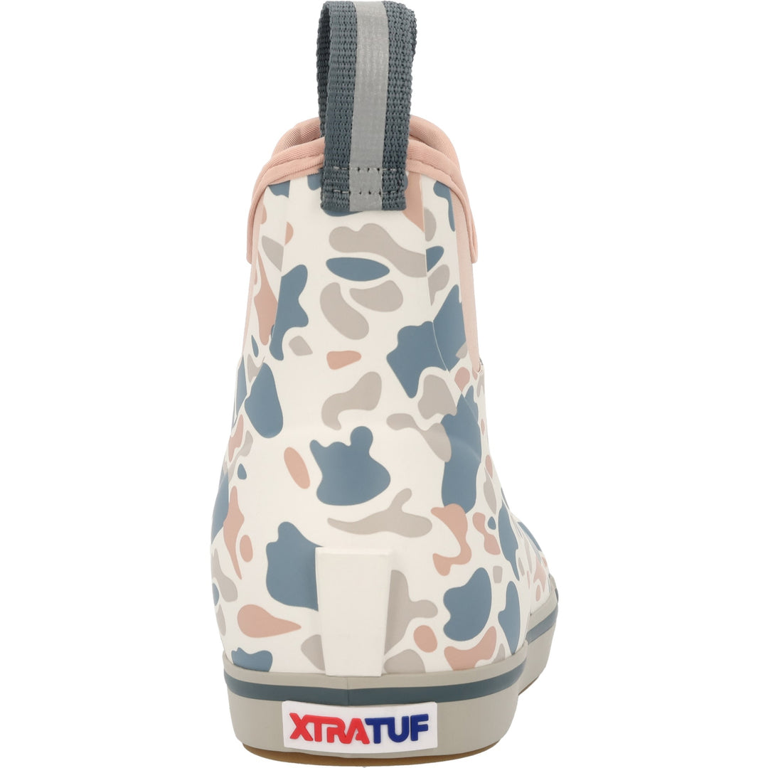 XTRATUF WOMEN'S 6" ANKLE DECK BOOT IVORY/DUCK CAMO