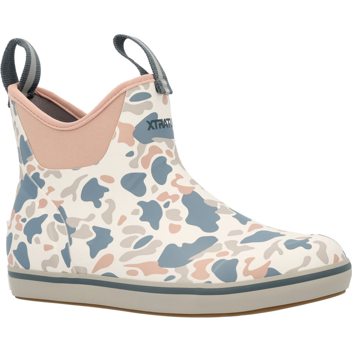 XTRATUF WOMEN'S 6" ANKLE DECK BOOT IVORY/DUCK CAMO