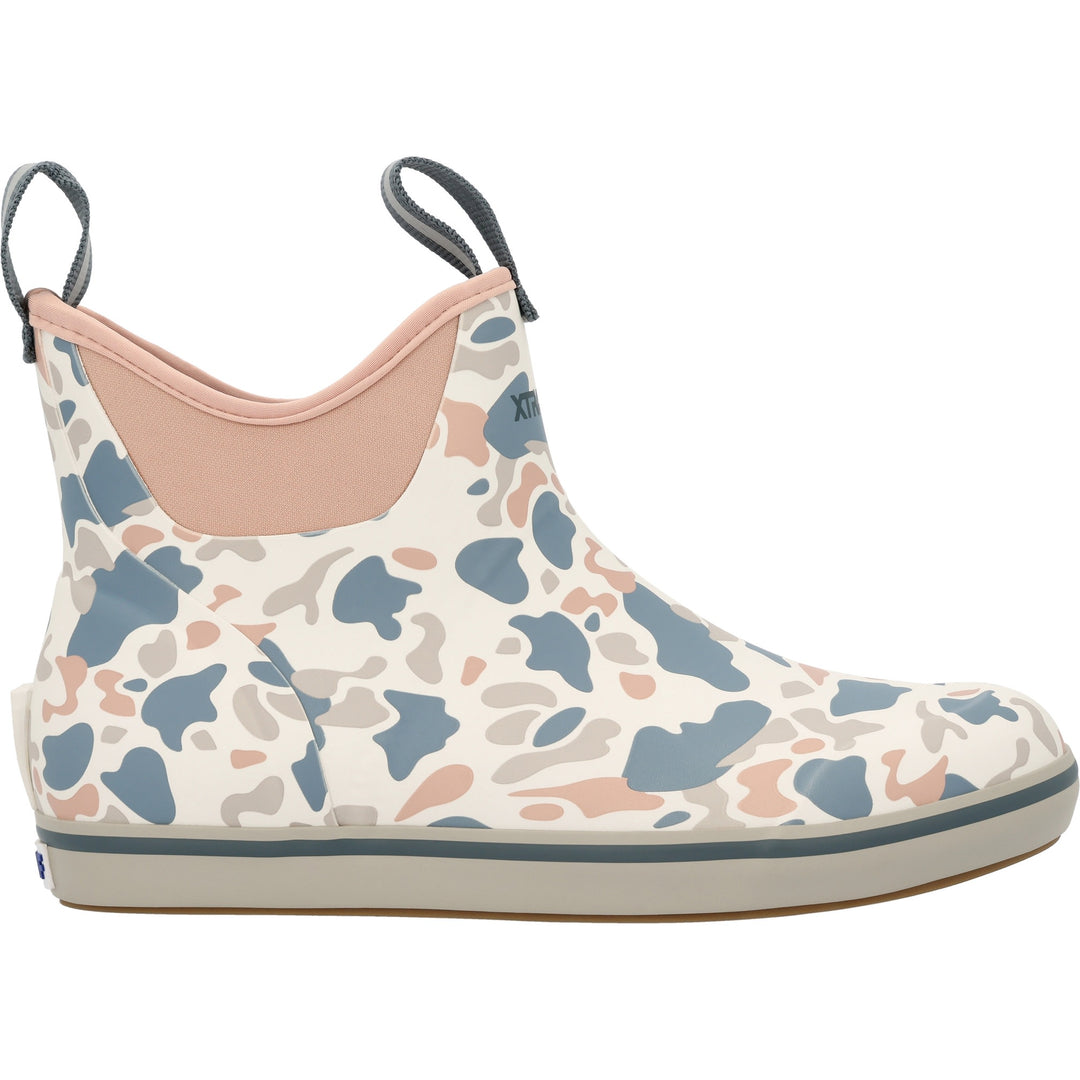 XTRATUF WOMEN'S 6" ANKLE DECK BOOT IVORY/DUCK CAMO