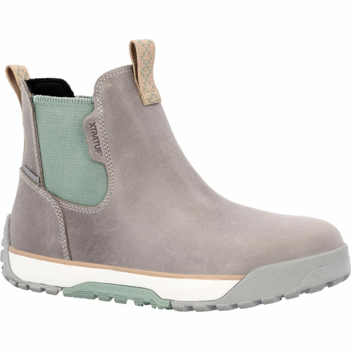 Xtratuf WOMENS ADB LEATHER GREY/ICEBERG