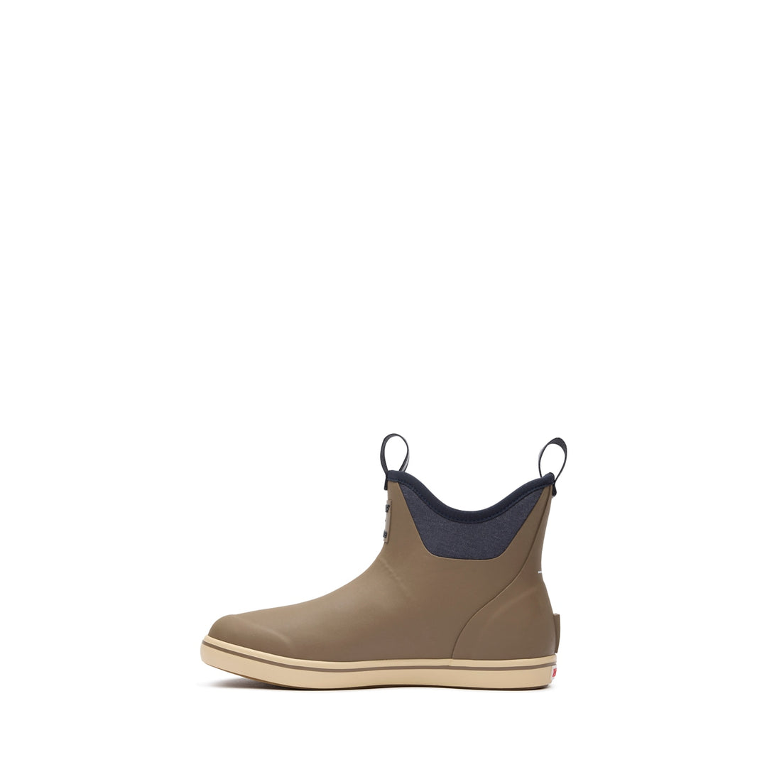 XTRATUF MENS ANKLE DECK BOOT FINISTERRE TAUPE/NAVY