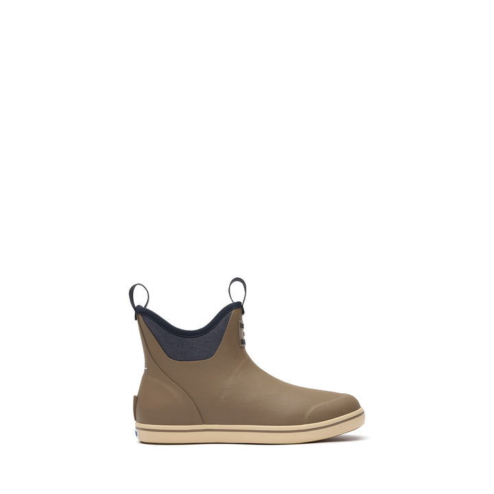 XTRATUF MENS ANKLE DECK BOOT FINISTERRE TAUPE/NAVY