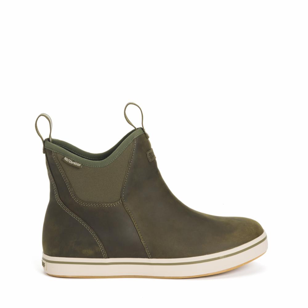 Xtratuf MENS LEATHER ANKLE DECK BOOT OLIVELEATHER – Xtratuf Canada