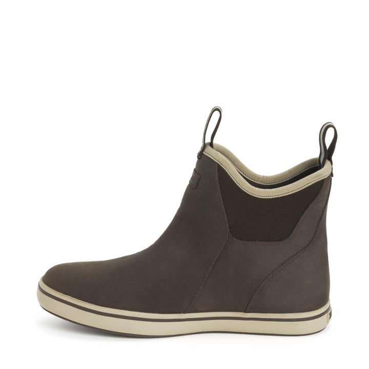 Xtratuf MENS LEATHER ANKLE DECK BOOT BROWNLEATHER