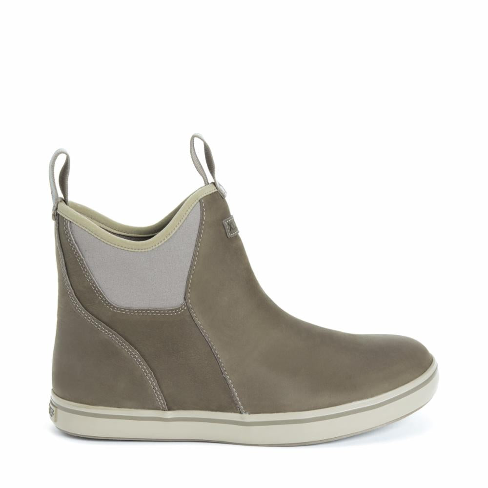 Xtratuf MENS LEATHER ANKLE DECK BOOT TAUPELEATHER