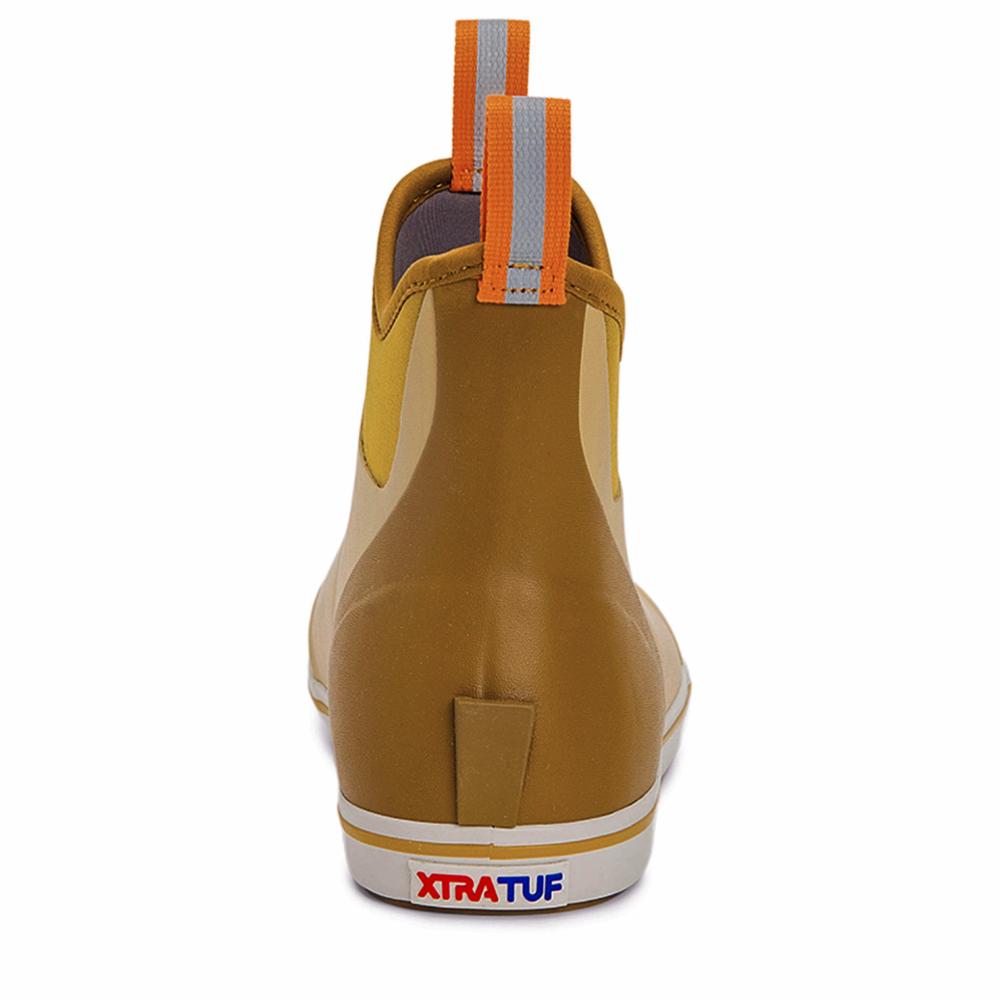 Xtratuf MENS 6 ANKLE DECK BOOT TAN